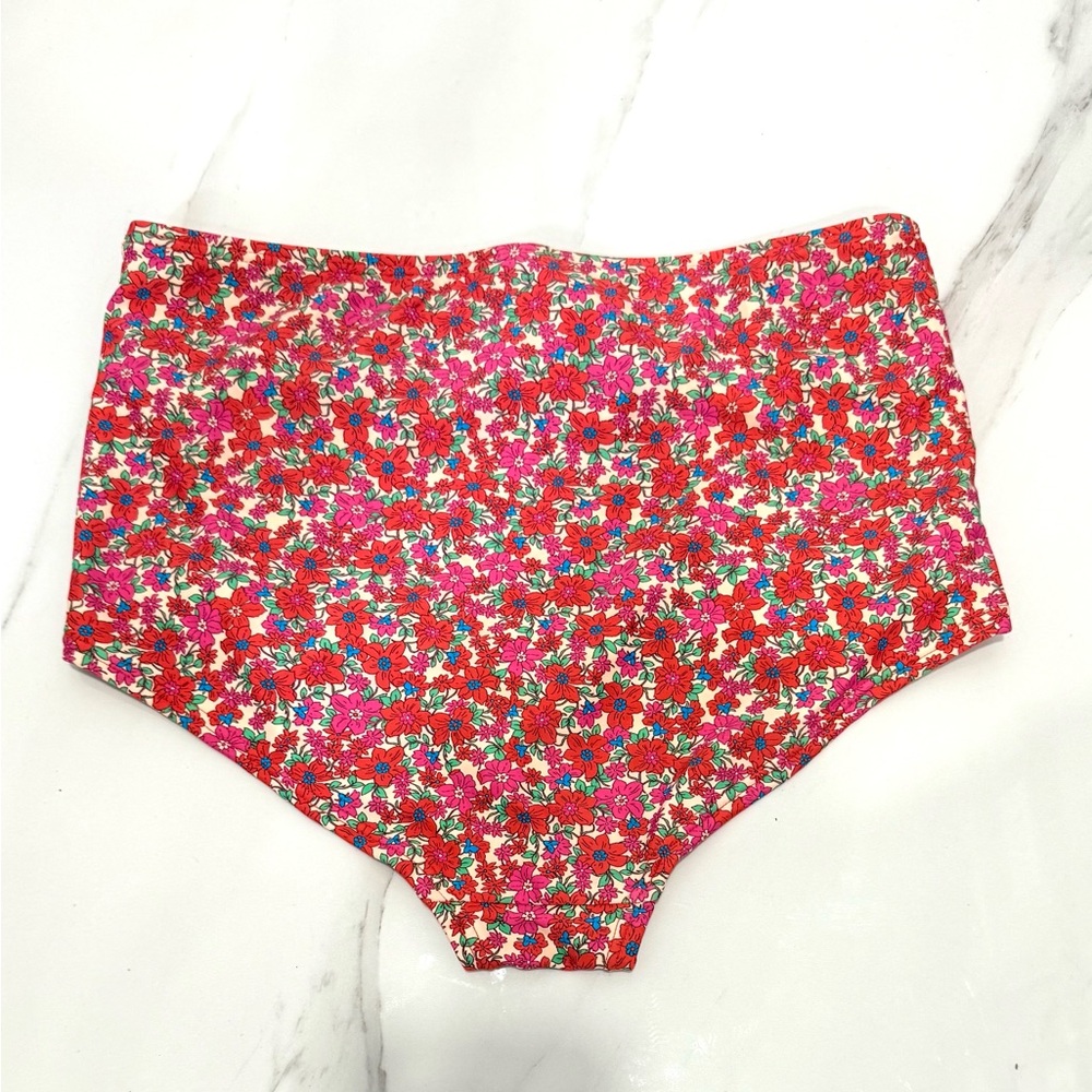 J. Crew Retro Printed high-waisted bikini bottom S - Picture 5 of 7